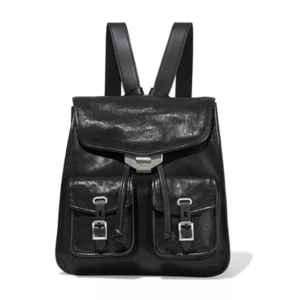 rag & bone Black Leather Backpack - Picture 2 of 9